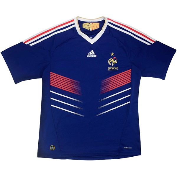Camiseta Francia Primera Equipo Retro 2010 Azul